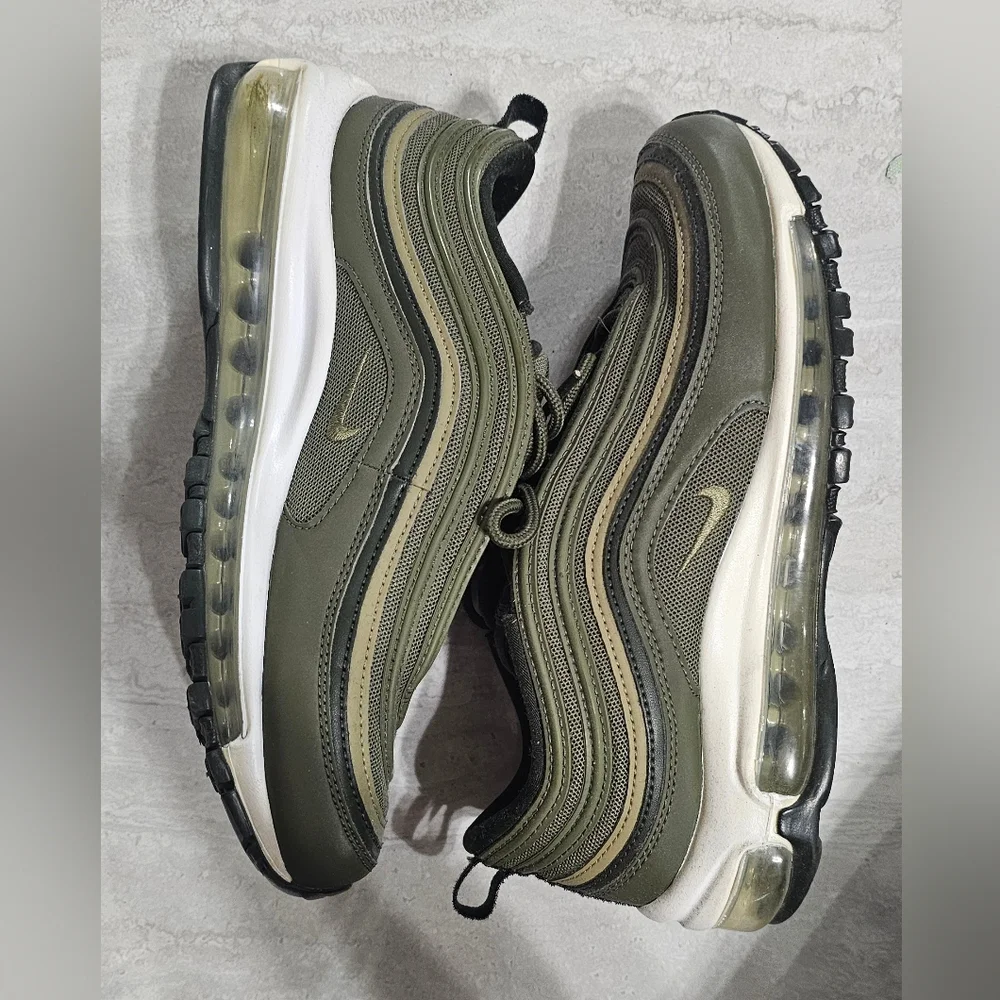 Nike Air Max 97 in Army Green and White Women's Size 8 - Picture 6 of 6